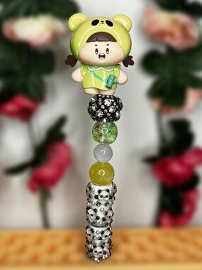 Buli Panda Handmade Beaded Pen | Kawaii Desk Accessory